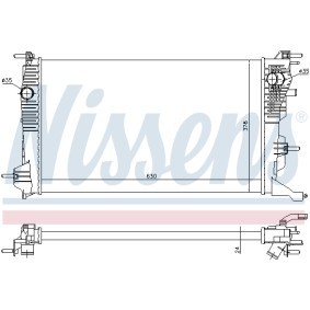 Kühler, Motorkühlung von NISSENS