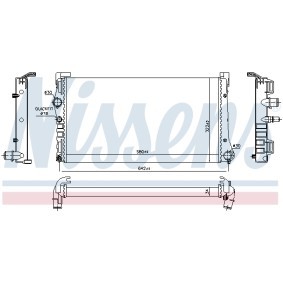 Achetez des Radiateur du moteur NISSENS 692936 à prix pour 128,79 €
