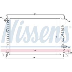 Acquista Radiatore motore da NISSENS 695819 a buon mercato per soli 74,78 €