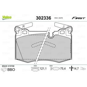 Bremsbeläge 302336 für MINI