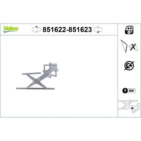 Compre Elevador de vidro da VALEO 851622 a um preço baixo por 53,80 €