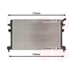 Achetez des Radiateur du moteur VAN WEZEL 03012707 à prix pour 64,35 €