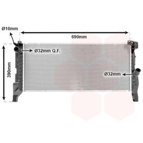 Kjøp Radiator, motorkjøling av VAN WEZEL 06012705 til den lave prisen 1776,29 NOK