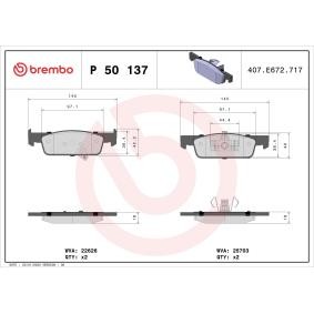 Köp Bromsbelägg av BREMBO P 50 137 till det låga priset 400,93 kr