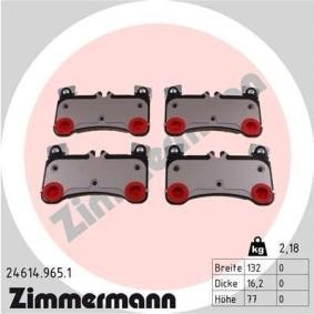Köp Bromsbelägg av ZIMMERMANN 24614.965.1 till det låga priset 1512,05 kr