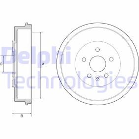 Bremstrommel des Herstellers DELPHI - Originalware Artikelnummer: BF553