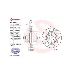 Köp Bromsskiva av MAGNETI MARELLI 360406018705 till det låga priset 1454,95 kr