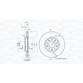 Køb Bremseskive af MAGNETI MARELLI 360406081301 til den lave pris 1235,33 DKK