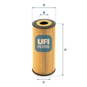 Compre Filtro de óleo de UFI online para BOXSTER (981) a preços moderados