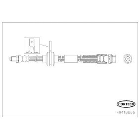 Comprar Latiguillo de freno de CORTECO 49418866 a bajo precio de 24,53 €