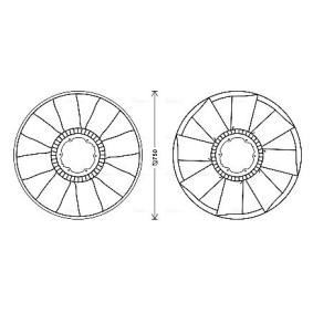 Lüfterrad, Motorkühlung des Herstellers AVA COOLING SYSTEMS - Originalware Artikelnummer: MEB283