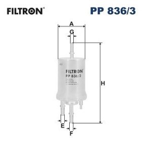 Compre Filtro de combustível da FILTRON PP 836/3 a um preço baixo por 21,17 €