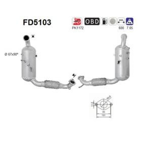 Compre Filtro de partículas da AS FD5103 a um preço baixo por 530,45 €