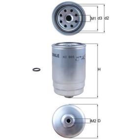 Köp Bränslefilter av MAHLE ORIGINAL KC 605D till det låga priset 320,42 kr