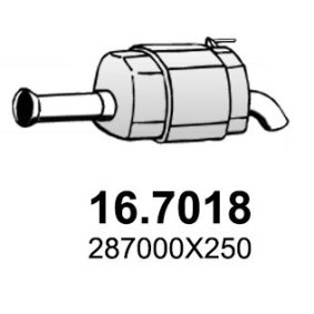 Compre Panela de escape traseira da ASSO 16.7018 a um preço baixo por 142,62 €