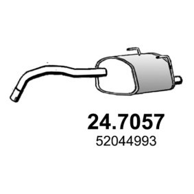 Compre Panela de escape traseira da ASSO 24.7057 a um preço baixo por 168,40 €