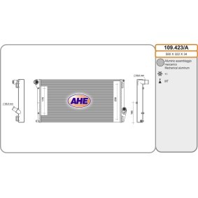 Achetez des Radiateur du moteur AHE 109.423/A à prix pour 119,59 €