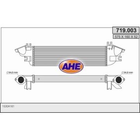 Kjøp Intercooler av AHE 719.003 til den lave prisen 2887,43 NOK
