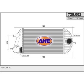 Comprar Intercooler de AHE 729.002 a bajo precio de 210,17 €