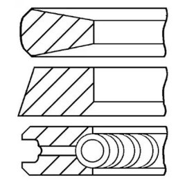 Kjøp Stempelringsett av GOETZE ENGINE 08-704500-00 til den lave prisen 281,74 NOK