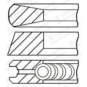 Kolbenringsatz von GOETZE ENGINE