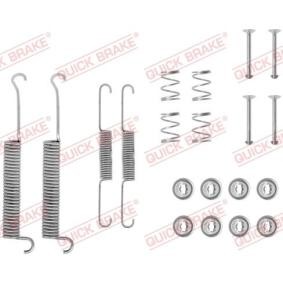 Comprar Juego de accesorios, zapatas de freno de QUICK BRAKE 105-0504 a bajo precio de 9,21 €