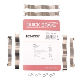Compre Kit de acessórios, pastilhas de travão da QUICK BRAKE 109-0937 a um preço baixo por 6,94 €