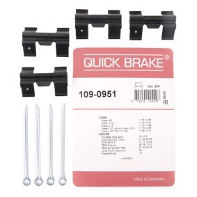 Compre Kit de acessórios, pastilhas de travão da QUICK BRAKE 109-0951 a um preço baixo por 4,45 €