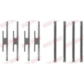 Compre Kit de acessórios, pastilhas de travão da QUICK BRAKE 109-1072 a um preço baixo por 6,23 €