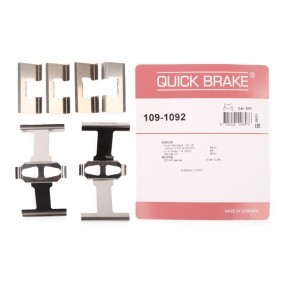 Compre Kit de acessórios, pastilhas de travão da QUICK BRAKE 109-1092 a um preço baixo por 6,01 €