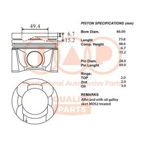 Acquista Pistone motore da IAP QUALITY PARTS 100-12029 a buon mercato per soli 537,07 €