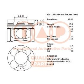 Acquista Pistone motore da IAP QUALITY PARTS 100-12034 a buon mercato per soli 589,11 €