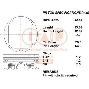 Kolben 100-15057 SUBARU von IAP QUALITY PARTS