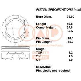 Kolben 100-20036 CHEVROLET LACETTI von IAP QUALITY PARTS