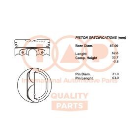 Acquista Pistone motore da IAP QUALITY PARTS 101-17070 a buon mercato per soli 309,24 €