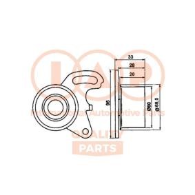 Acquista Rullo tenditore, cinghia dentata da IAP QUALITY PARTS 127-12050 a buon mercato per soli 57,84 €
