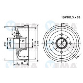 Compre Tampa, caixa do filtro de óleo da VEMA VE80031 a um preço baixo por 29,44 €