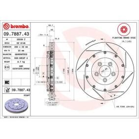 Køb Bremseskive af BREMBO 09.7887.43 til den lave pris 5530,45 DKK