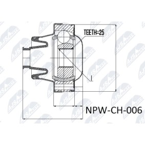 Hardyscheibe NPW-CH-006 für JEEP