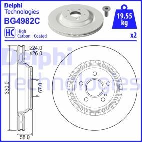Comprar Disco de freno de DELPHI BG4982C a bajo precio de 57,28 €