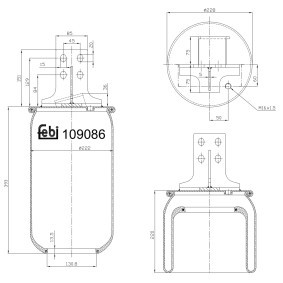 Acquista Soffietto, Sospensione pneumatica da FEBI BILSTEIN 109086 a buon mercato per soli 89,68 €