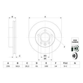 Compre Disco de travão da BOSCH 0 986 479 F40 a um preço baixo por 42,22 €
