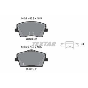 Acquista Kit pastiglie freni da TEXTAR 2612601 a buon mercato per soli 57,66 €