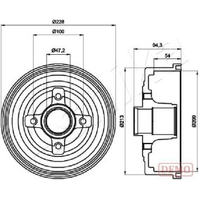 Achetez des Disque de frein ASHIKA 60-00-0506 à prix pour 58,84 €