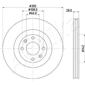 Achetez des Disque de frein ASHIKA 60-00-0631 à prix pour 67,14 €
