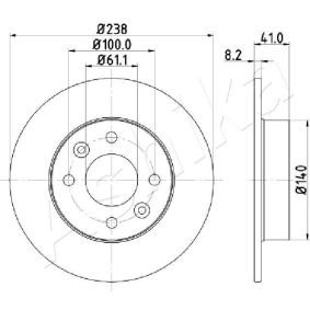 Achetez des Disque de frein ASHIKA 60-00-0700 à prix pour 30,44 €