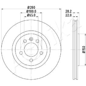 Achetez des Disque de frein ASHIKA 60-00-0944 à prix pour 42,99 €