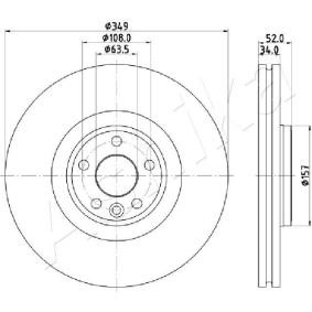 Achetez des Disque de frein ASHIKA 60-0L-L17 à prix pour 110,83 €