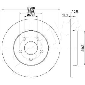 Achetez des Disque de frein ASHIKA 61-00-0301 à prix pour 33,36 €