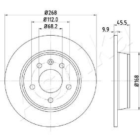 Achetez des Disque de frein ASHIKA 61-00-0306 à prix pour 31,10 €